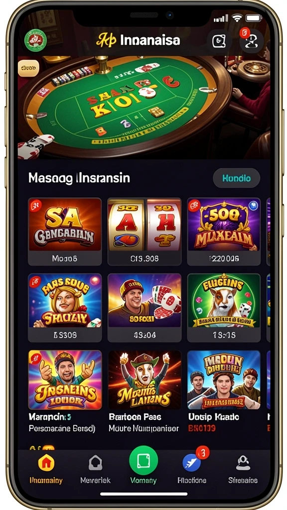 Screenshot menunjukkan karakter utama dalam petualangan epik.