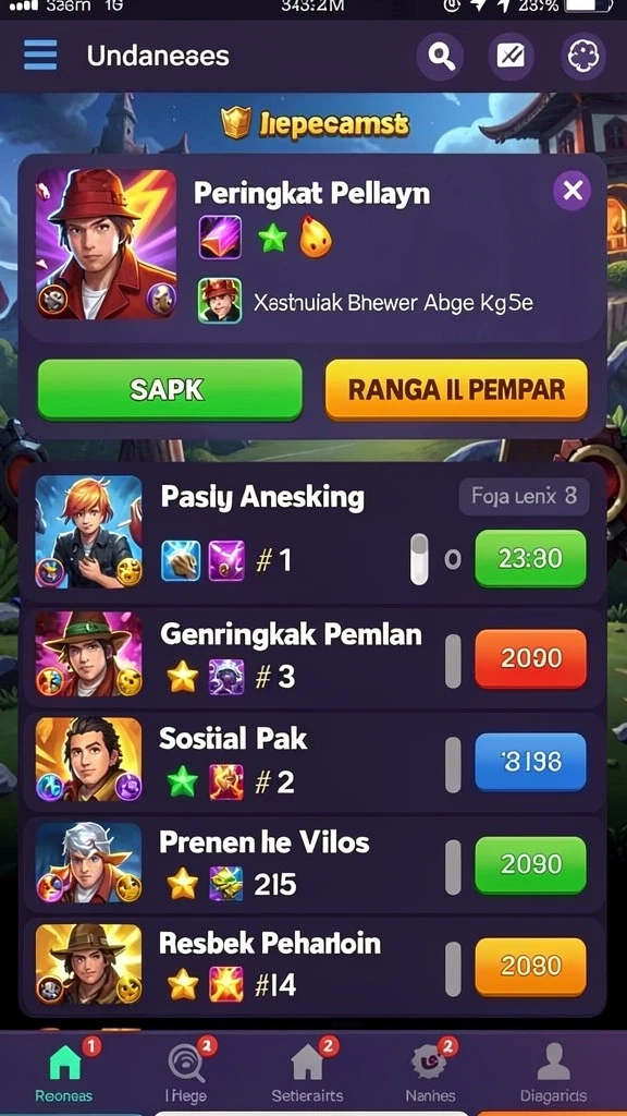 Karakter unik yang dapat dipilih oleh pemain.