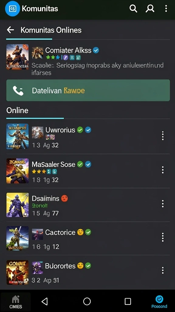Beragam pilihan game dalam satu aplikasi yang menarik.