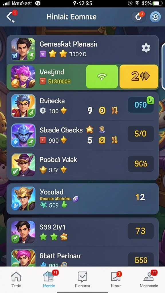 Screenshot menunjukkan aksi cepat dengan alien yang unik.