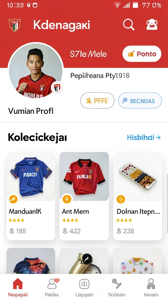 Tampilan antarmuka yang menarik dan modern.