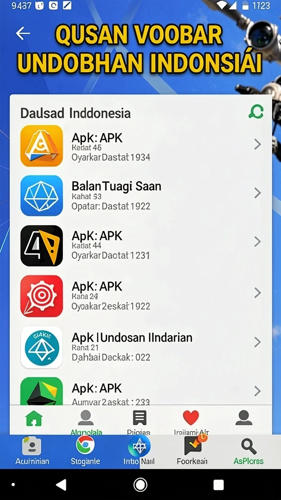 Berbagai jenis permainan yang seru dan menantang.