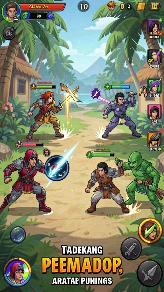 Berkumpul dengan teman-teman di mode multiplayer.