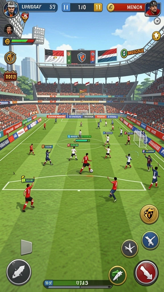 Tangkapan layar dari salah satu level yang penuh aksi.