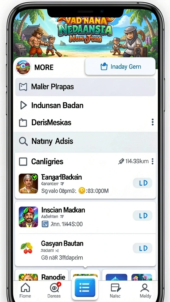 Berbagai karakter menarik untuk dipilih dan dimainkan.