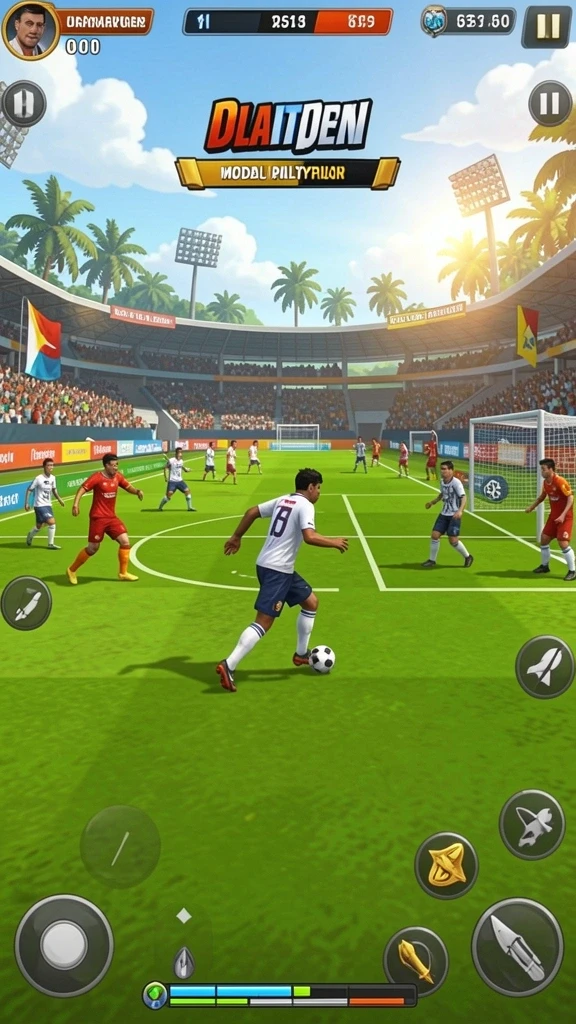 Momen seru dalam gameplay multiplayer bersama teman-teman.