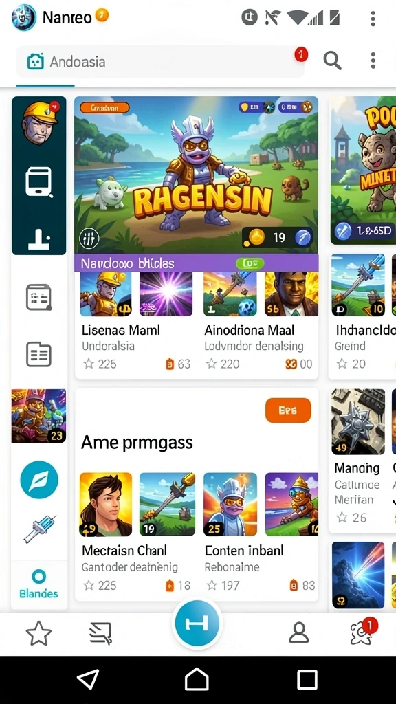 Tangkapan layar dari level awal yang menunjukkan grafis menarik.