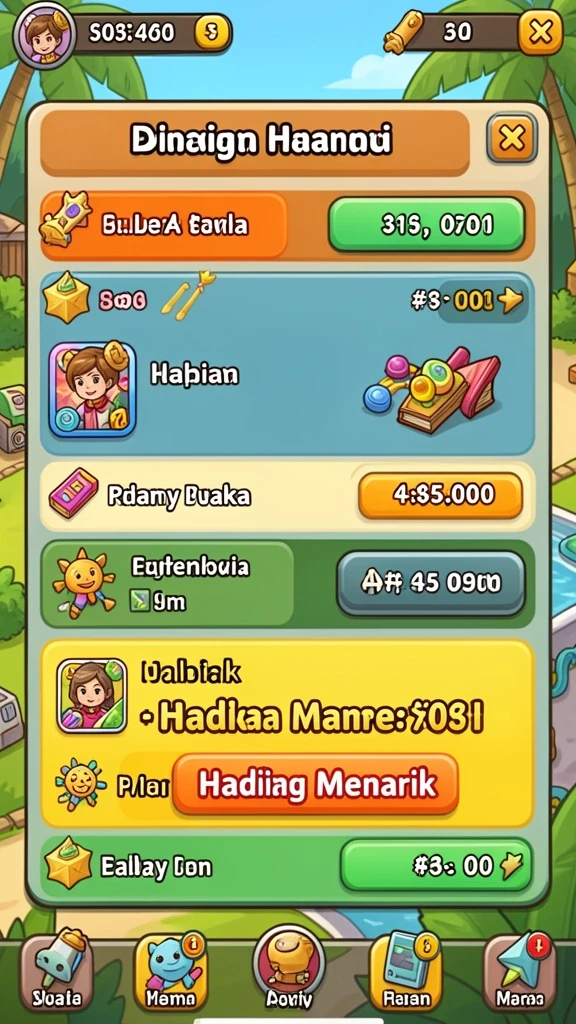 Event harian dengan berbagai hadiah menarik.