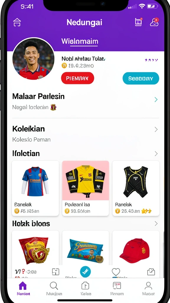 Tampilan antarmuka yang modern dan menarik.