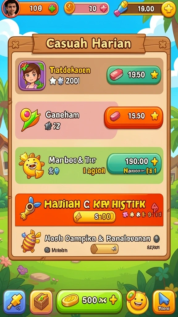 Fitur penghargaan yang memotivasi untuk menabung lebih banyak.