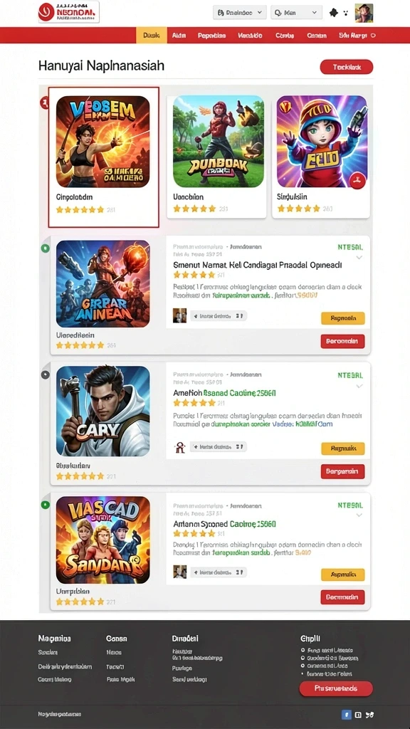 Screenshot menampilkan grafis memukau dari game.