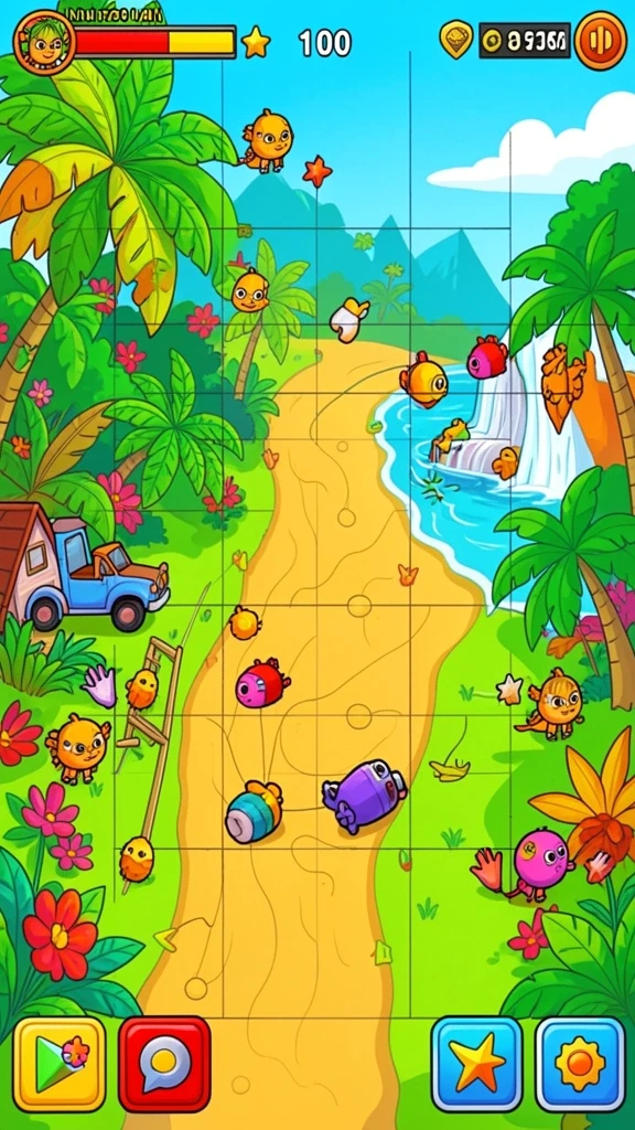 Tampilan awal game RAJACORC yang memukau dan interaktif.