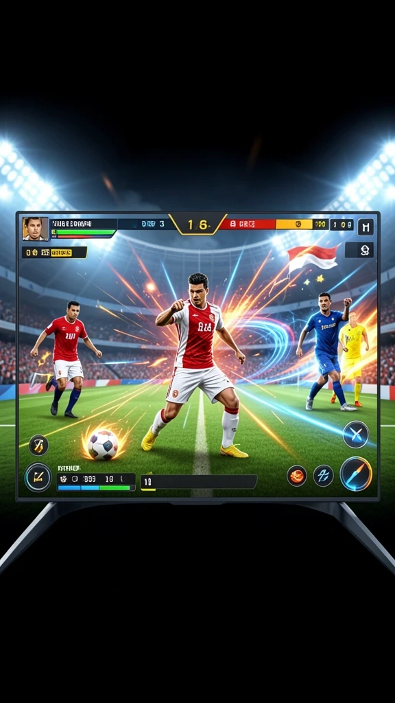 Leaderboard dengan peringkat pemain teratas.