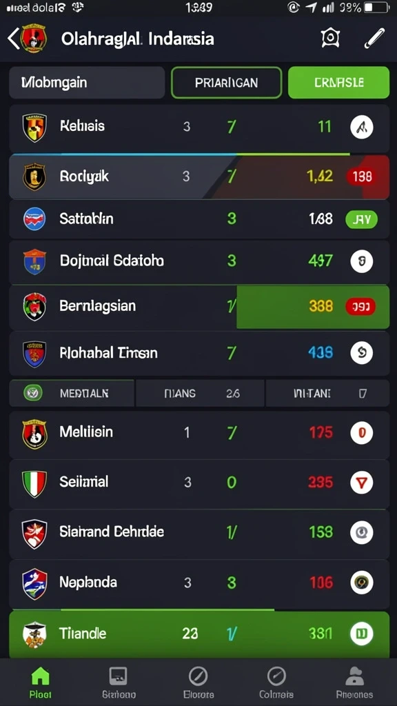 Tampilan utama dengan menu yang intuitif.