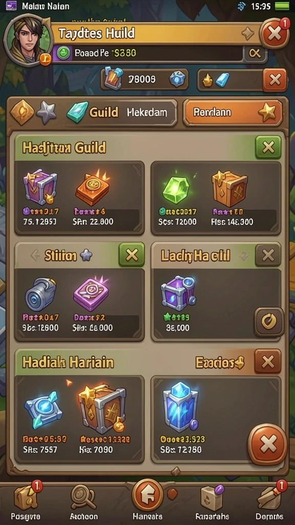Tampilan utama game dengan karakter yang siap beraksi.