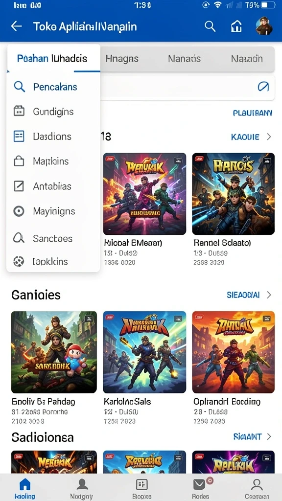 Statistik permainan untuk melacak kemajuan kamu.