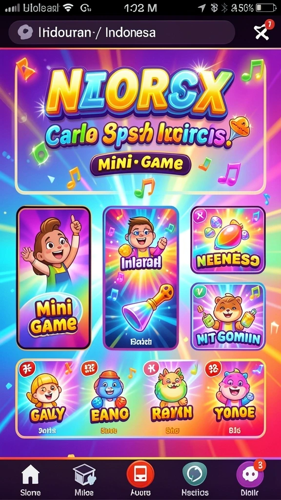 Screenshot menunjukkan antarmuka permainan yang menarik.