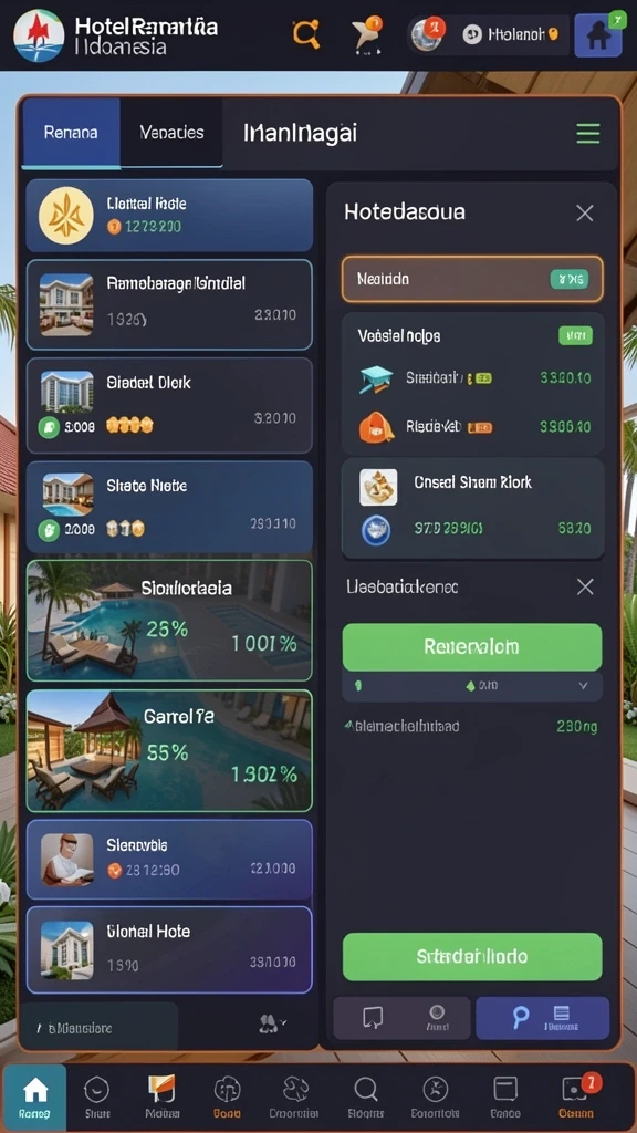 Deskripsi fitur mode permainan yang beragam.